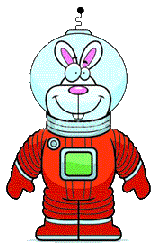 Bunny Rabbit in spacesuit